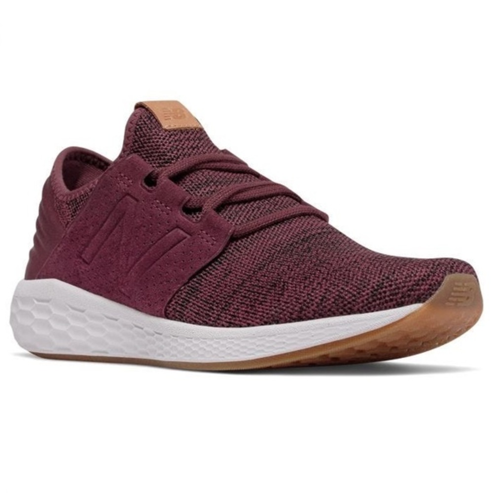 New Balance Maroon Knit Sneakers
